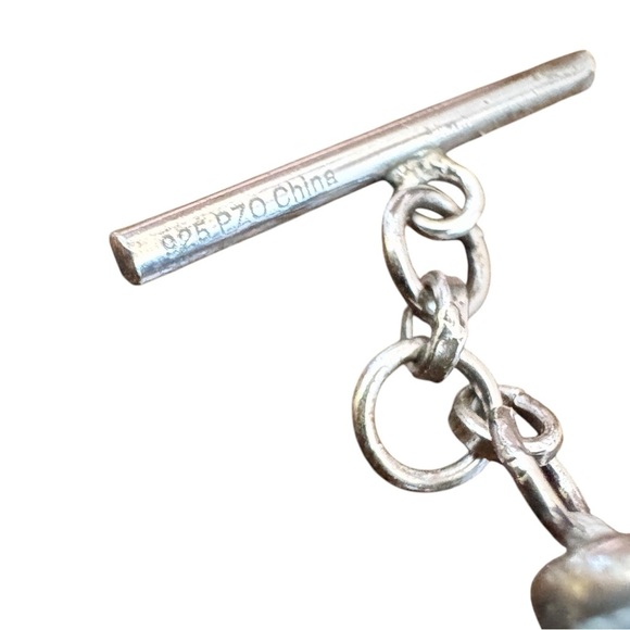 Turquoise Quartz & Lapis Lazuli Chip Necklace Sterling Silver - Picture 7 of 7